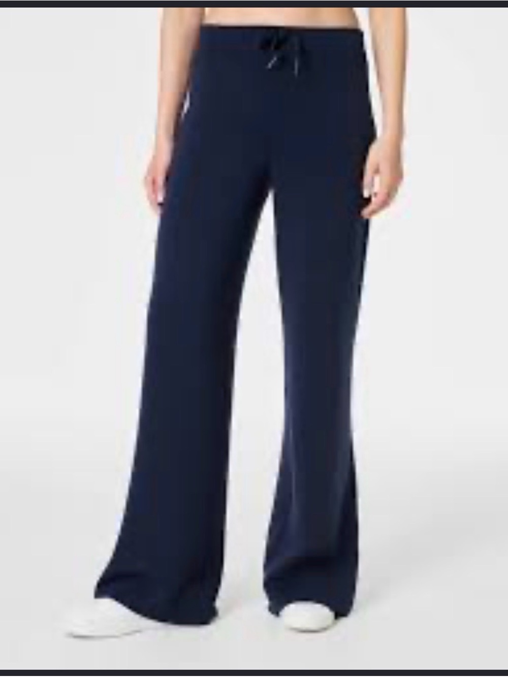 Spanx Air Essentials Wide-Leg Drawstring Pants in Navy - Women
